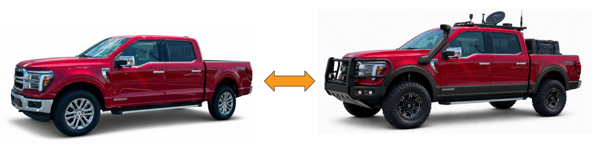 stock to sports package on a truck